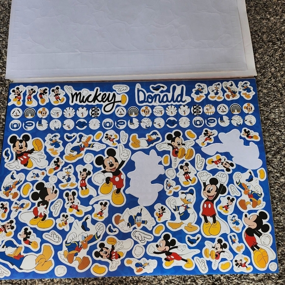 RARE Mickey Mouse 90 Years Of Magic Giant Sticker Activity Pad 1000 Stickers - Picture 6 of 11